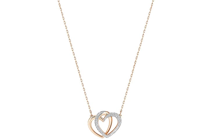 Ожерелье Swarovski Heart to Heart Necklace Rose Gold - изображение 1
