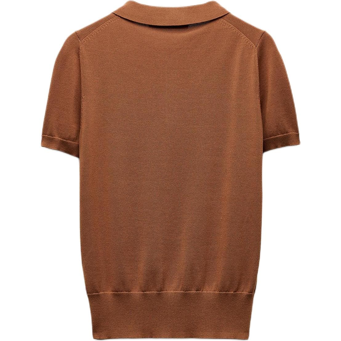 ZARA Медный Женские Поло - изображение 2