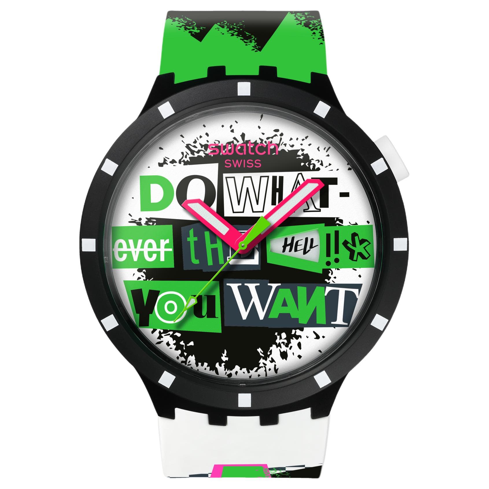 Часы SWATCH NO RULES Кварцевый механизм 30 м водонепроницаемость унисекс часы 47 мм многоцветный циферблат - изображение 1