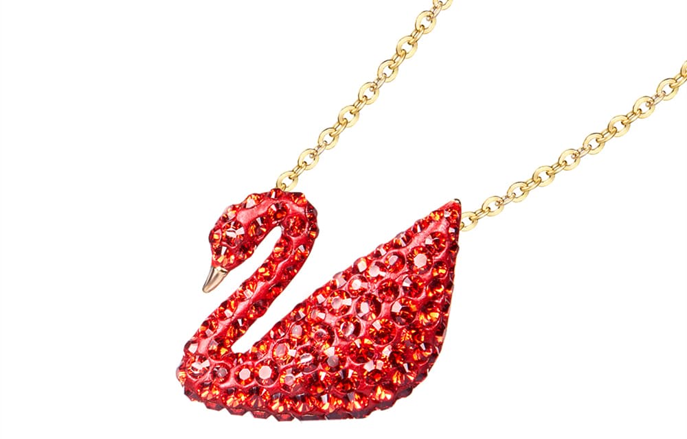 Ожерелье Swarovski Iconic Swan Necklace Large Red - изображение 2