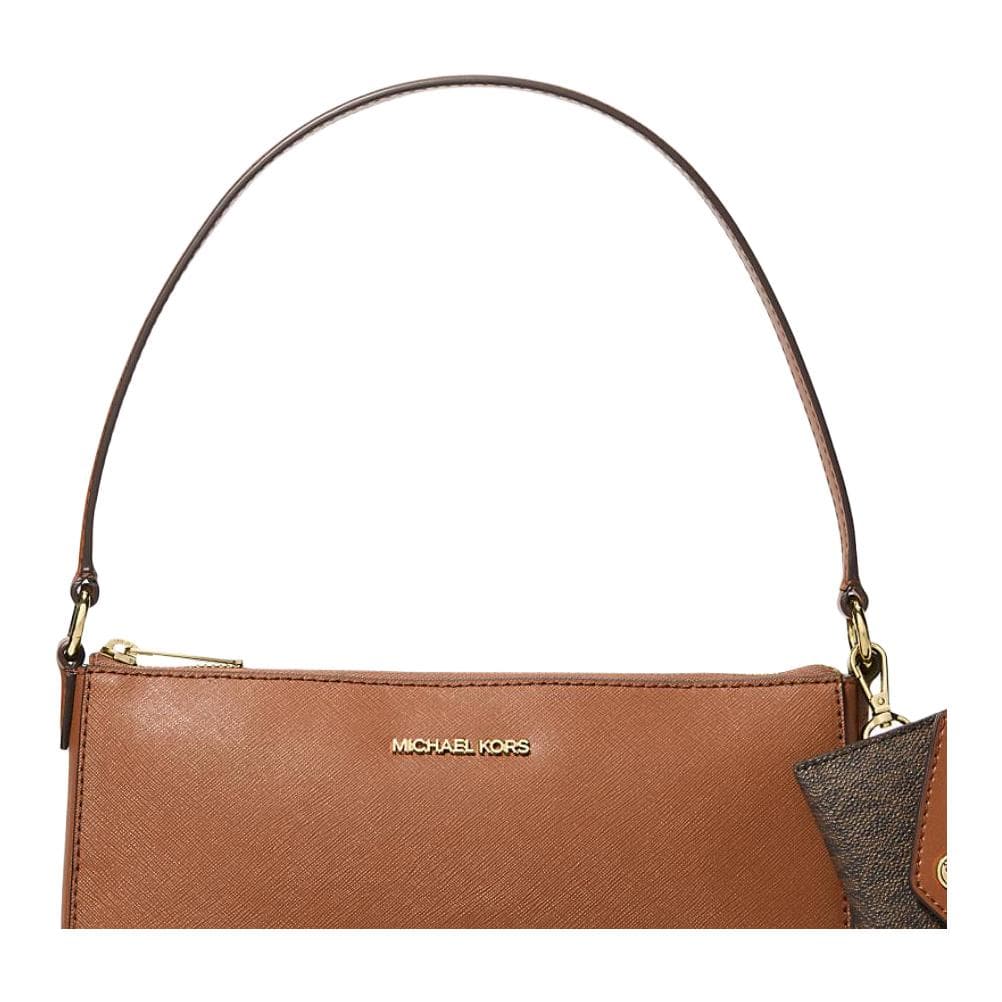 Мини-сумка MICHAEL KORS Сумка через плечо из кожи женская коричневая - изображение 3