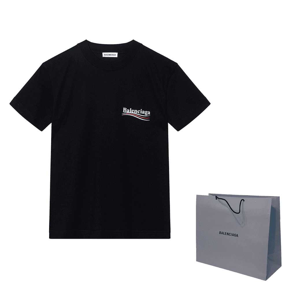 Футболка Balenciaga Logo Print T-Shirt Black - изображение 5