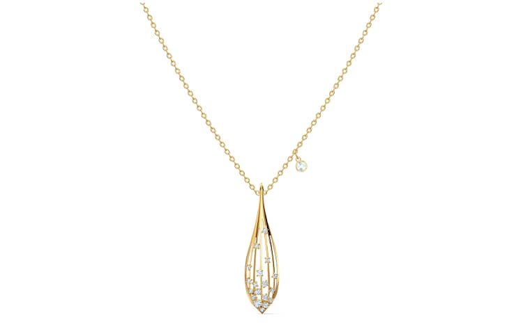 Ожерелье Swarovski Stunning Olive Necklace Gold - изображение 1
