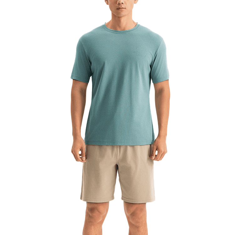 Футболка DECATHLON T-рубашка мужская нефритово-синяя - изображение 1