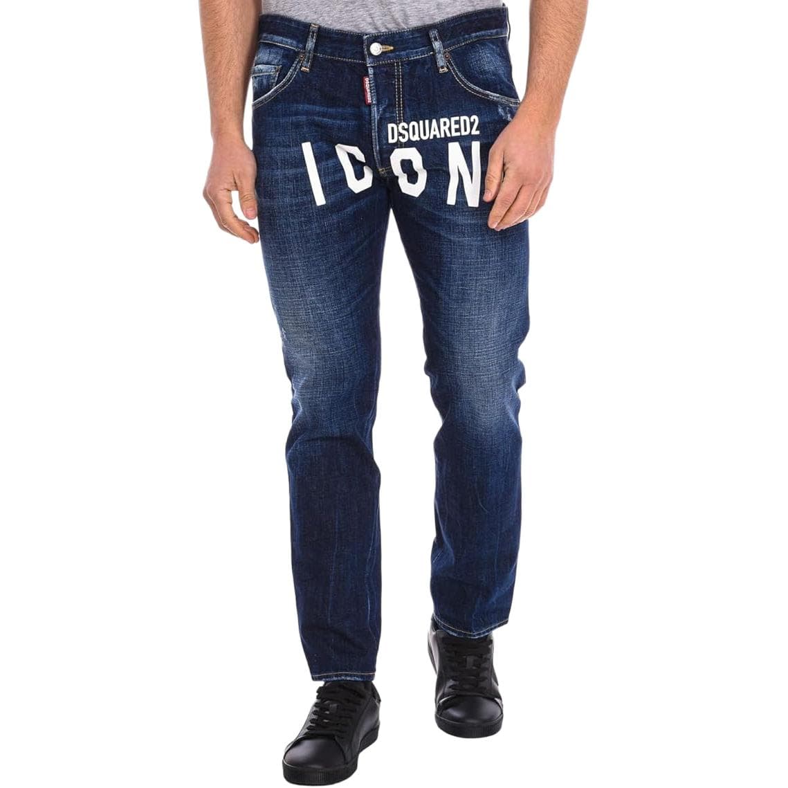 Штаны DSQUARED 2 Blue Men's Jeans DSQUARED 2 Синий Мужской Джинсы - изображение 3