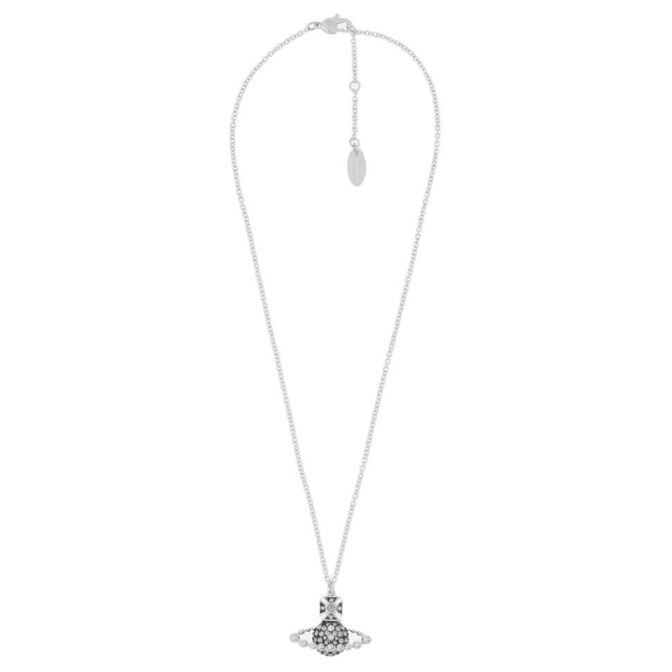 Ожерелье Vivienne Westwood Оригинальный дизайн латунь с покрытием кристалы Swarovski ожерелье для женщин серебро - изображение 2