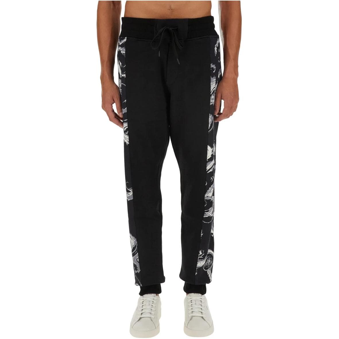 Штаны VERSACE JEANS COUTURE Повседневные брюки Мужские Черные - изображение 1