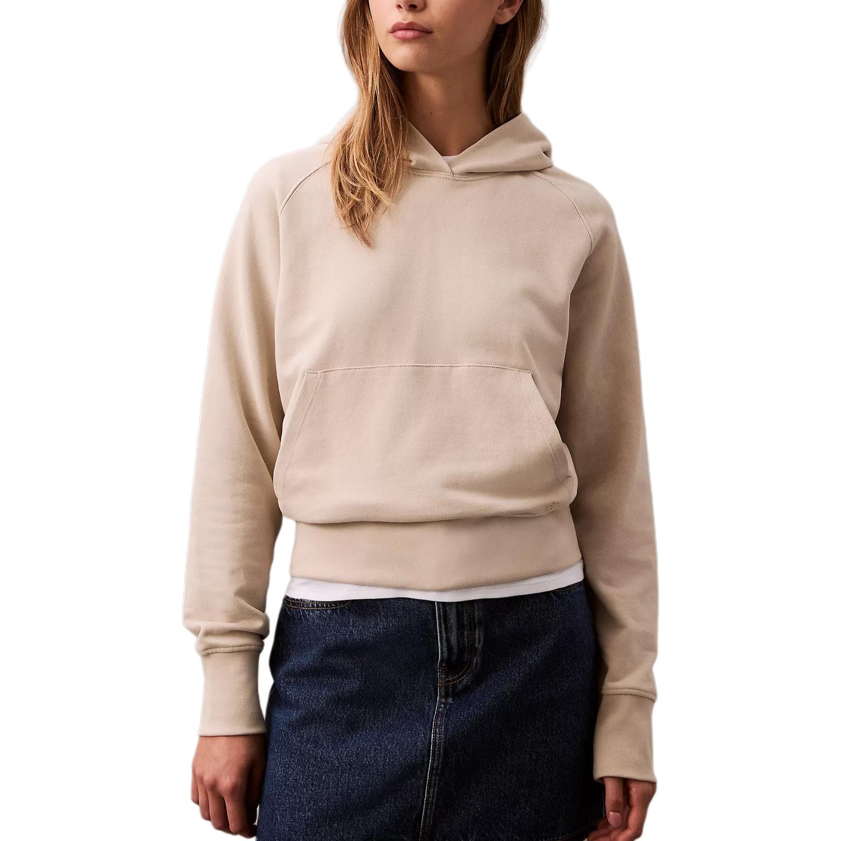 Худи Calvin Klein Толстовка женская бежевая - изображение 1