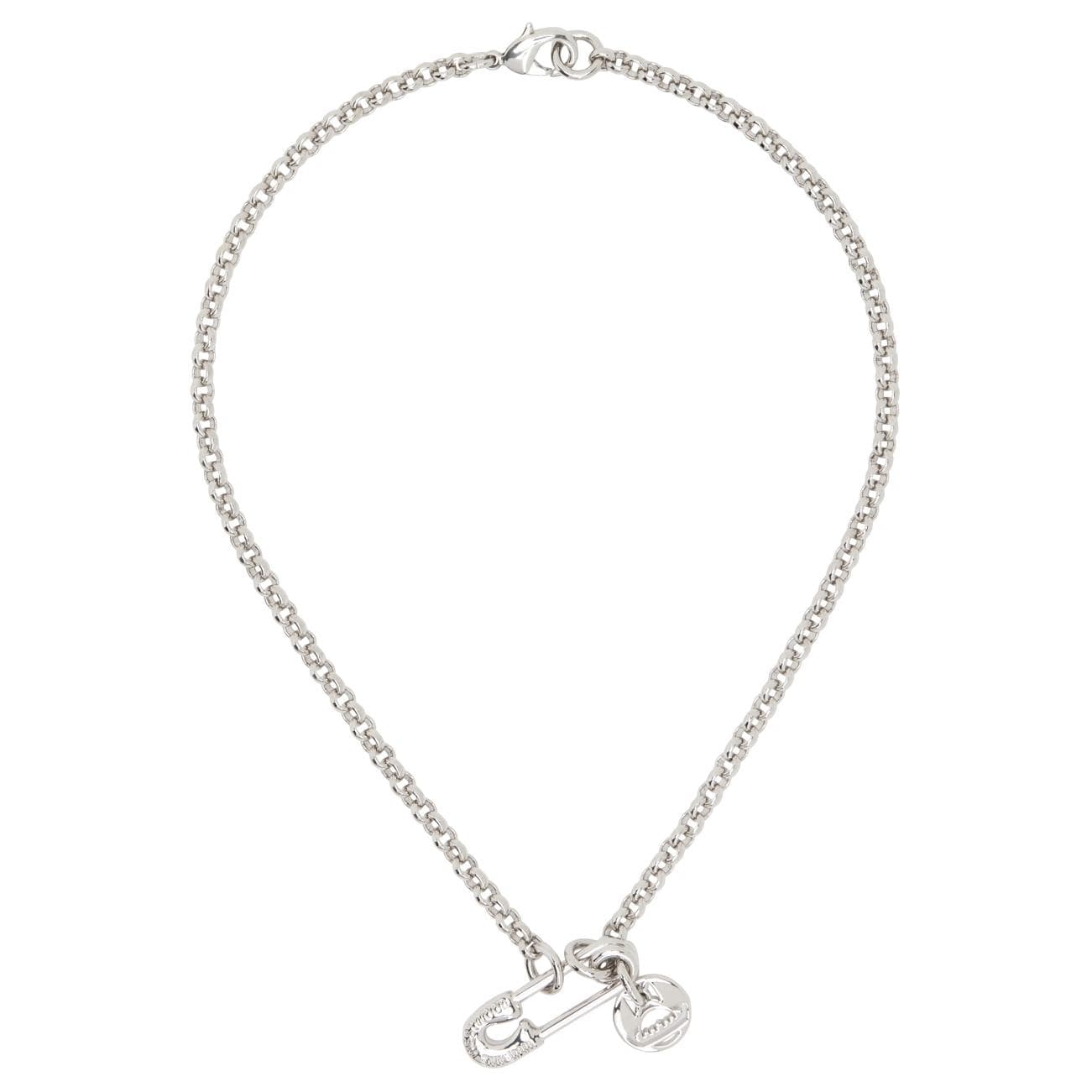 Ожерелье Vivienne Westwood Мужские Брассовые Ожерелья Серебряные - изображение 3