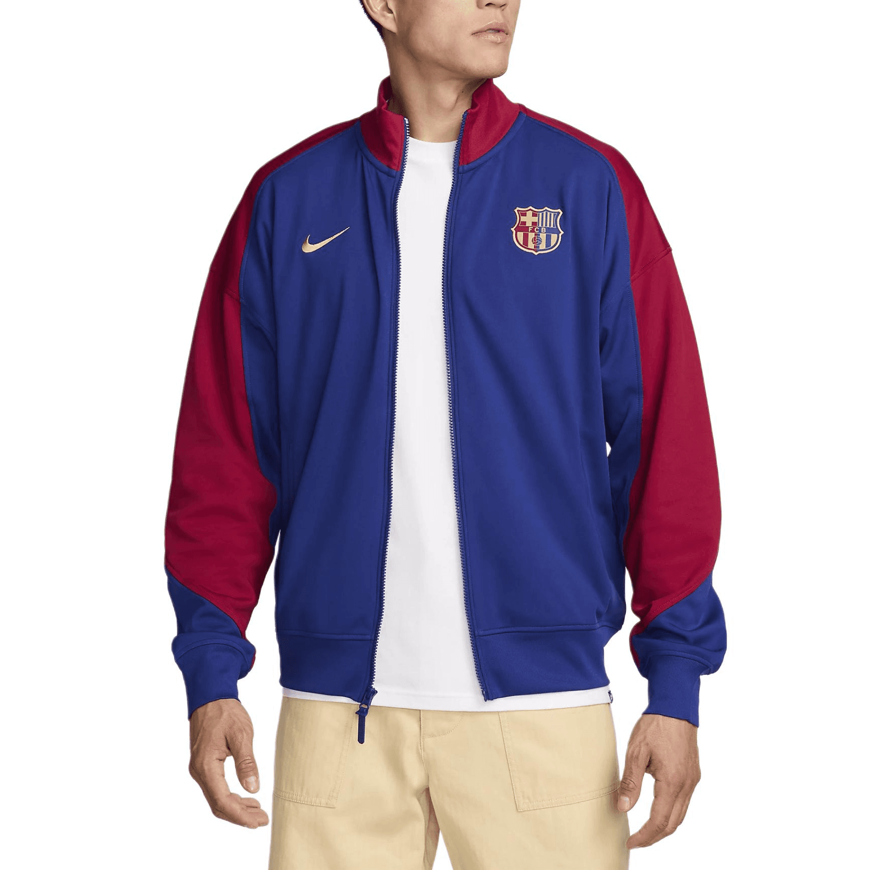 Куртка Nike Куртки Пальто Мужские Глубокий Королевский Синий Благородный Красный Клуб Золото - изображение 1