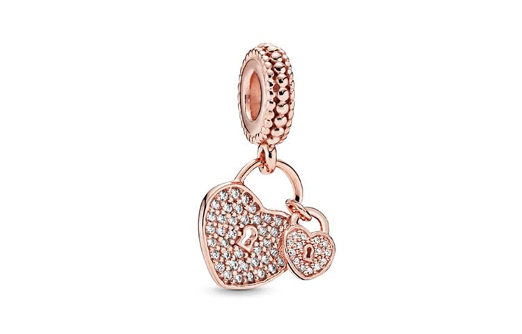 Ожерелье Pandora Shimmering Love Lock Necklace Rose Gold - изображение 2