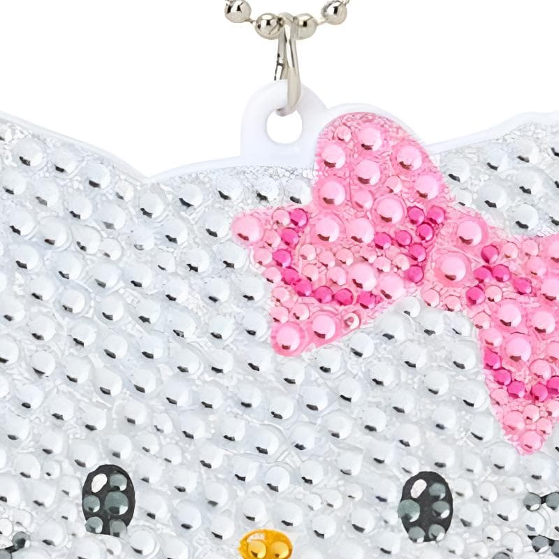 Сумка Санрио Hello Kitty Смола АБС Брелок для сумки Женский Белый и Розовый - изображение 4