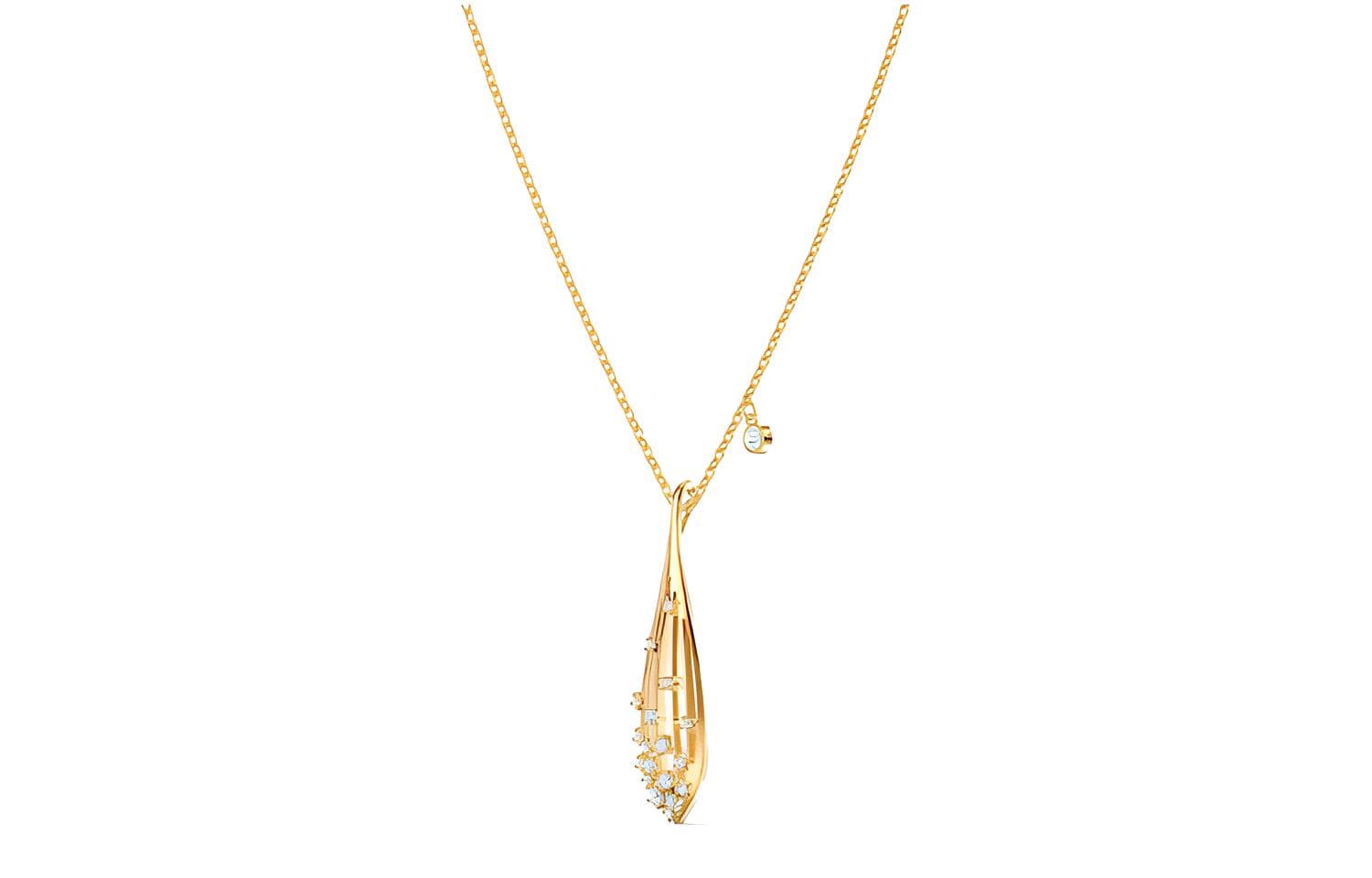 Ожерелье Swarovski Stunning Olive Necklace Gold - изображение 2