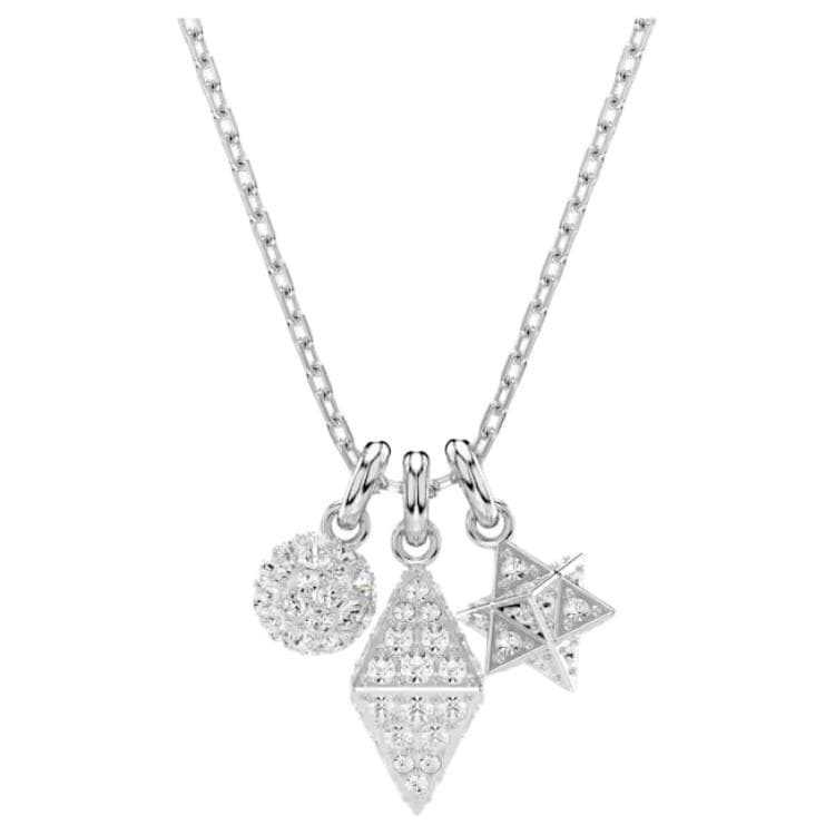 Ожерелье Swarovski Dextera Цепочки и Ожерелья с Родиевым Покрытием Женские Серебряные - изображение 1