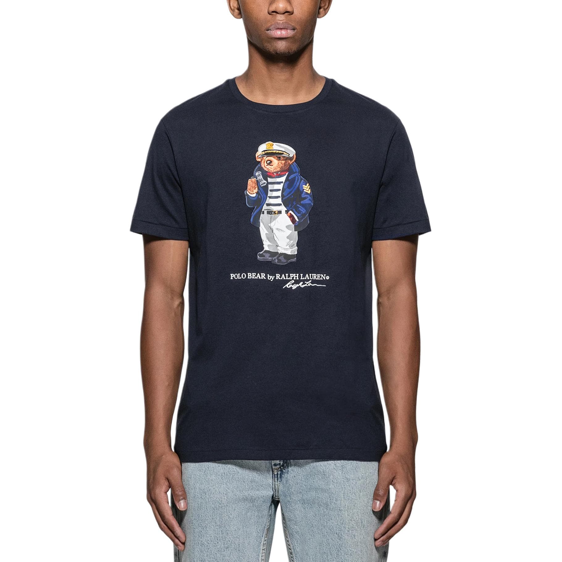 Футболка Polo Ralph Lauren SS24 Captain Bear Tee Navy