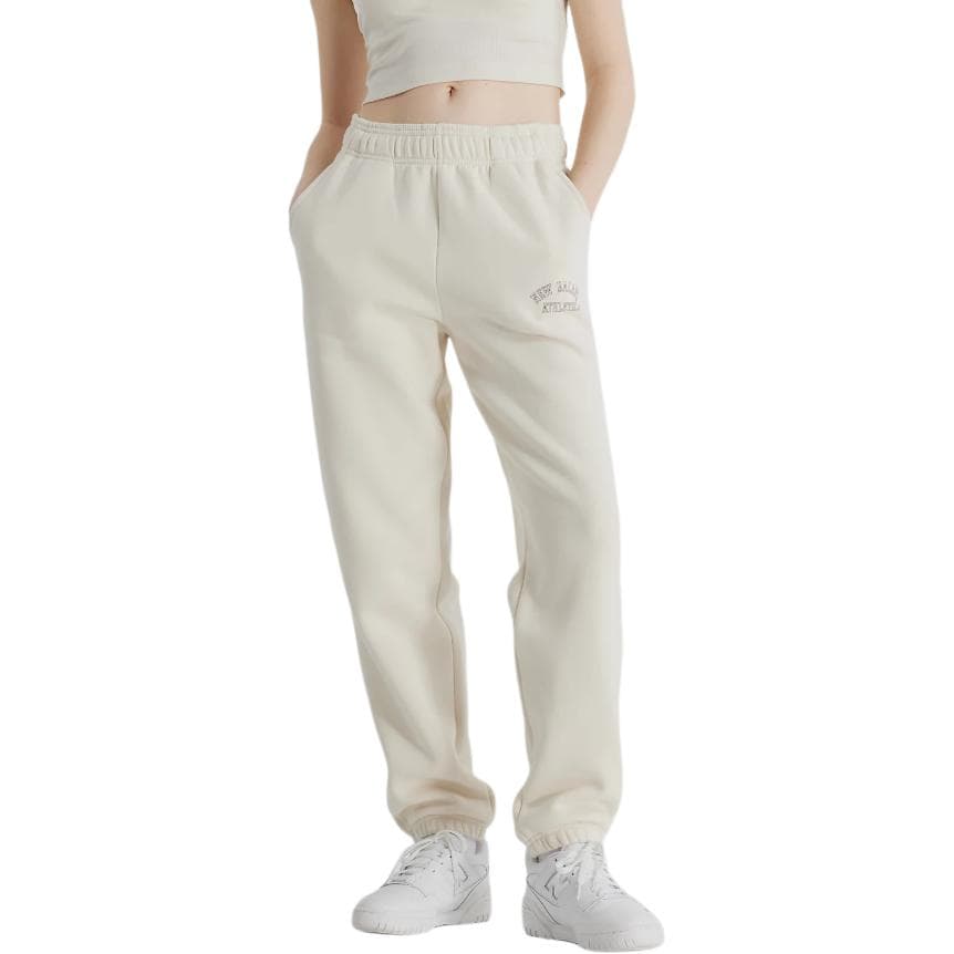 Штаны New Balance Graphic Fleece Jogger Вязаные тренировочные брюки женские льняная ткань - изображение 1