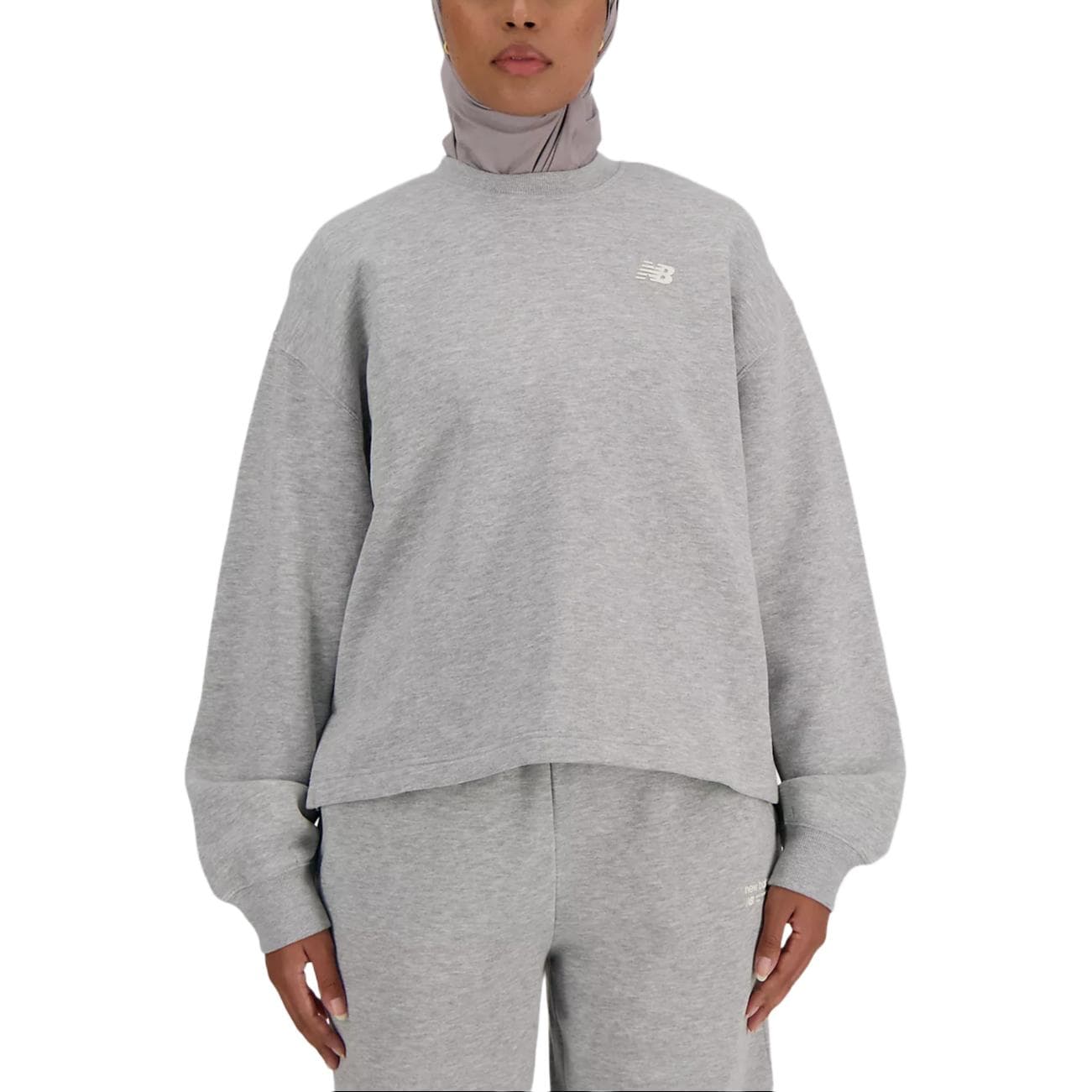 Худи New Balance Linear Heritage Brushed Back Logo - изображение 1