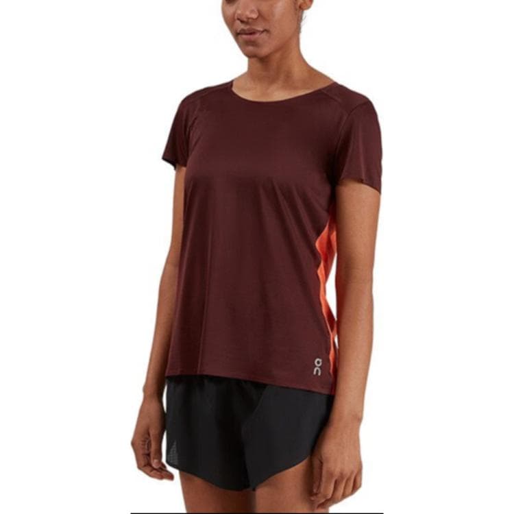 Футболка On Performance T-Shirt Женская Plumage Коричневый Оранжевый - изображение 1