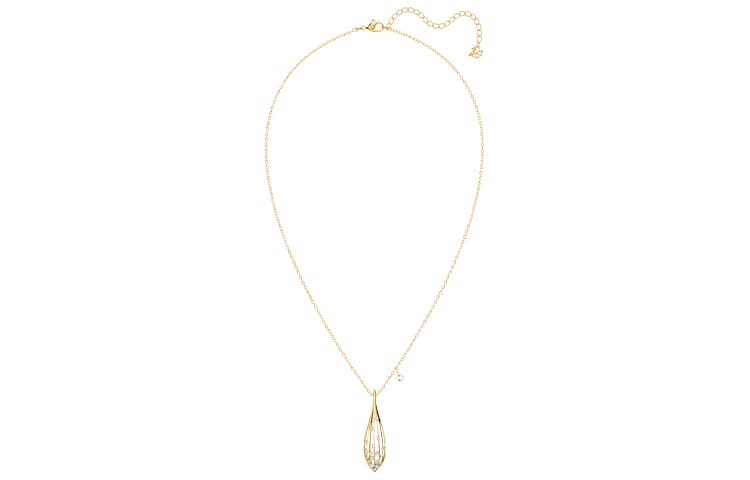 Ожерелье Swarovski Stunning Olive Necklace Gold - изображение 3