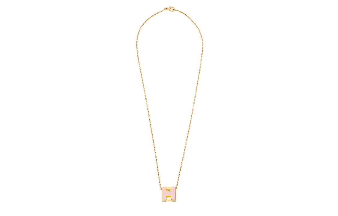 Ожерелье Hermes Cage d'H Necklace Pink Gold - изображение 3