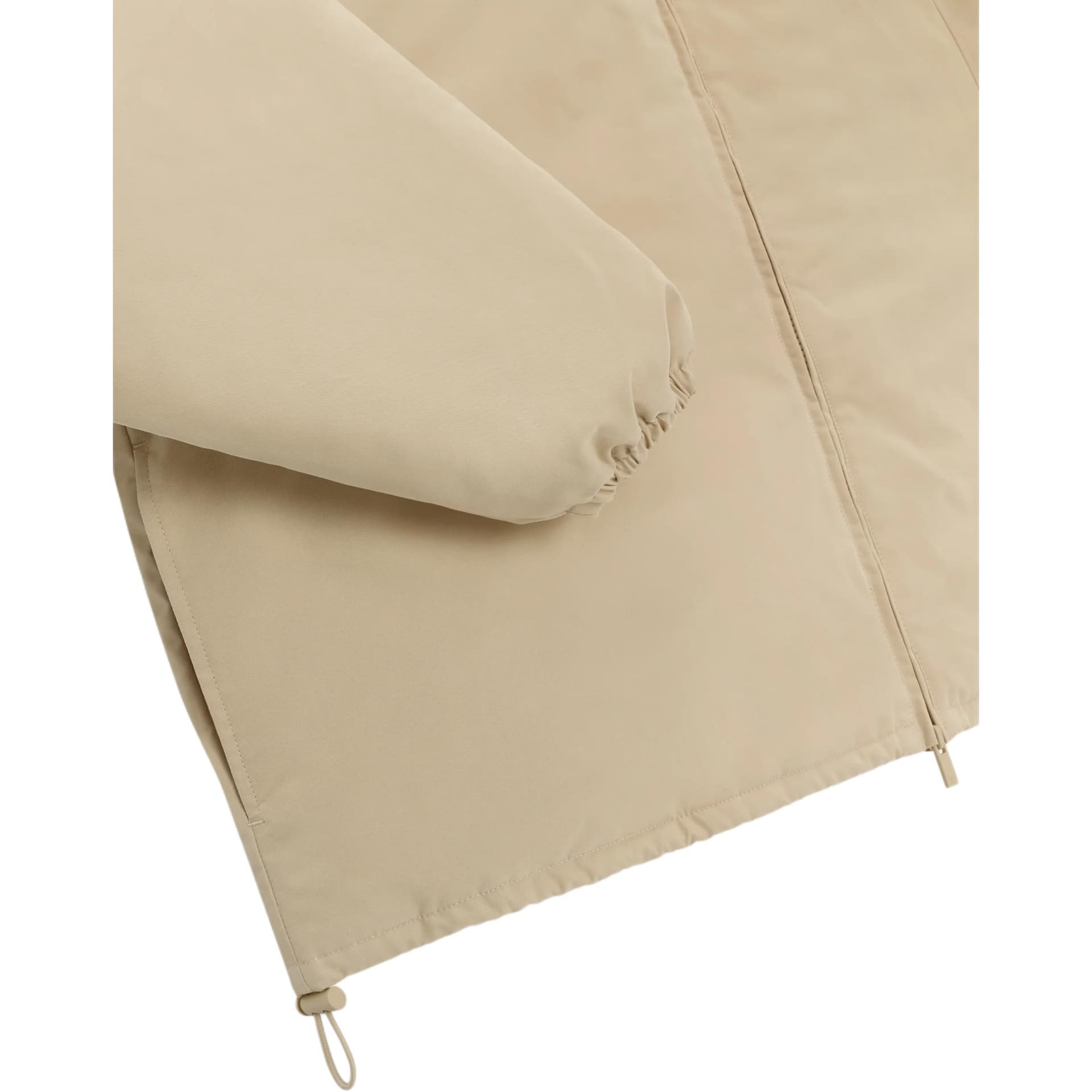 Зимняя куртка пуховик Fear of God Essentials Fullzip Jacket Sand - изображение 4