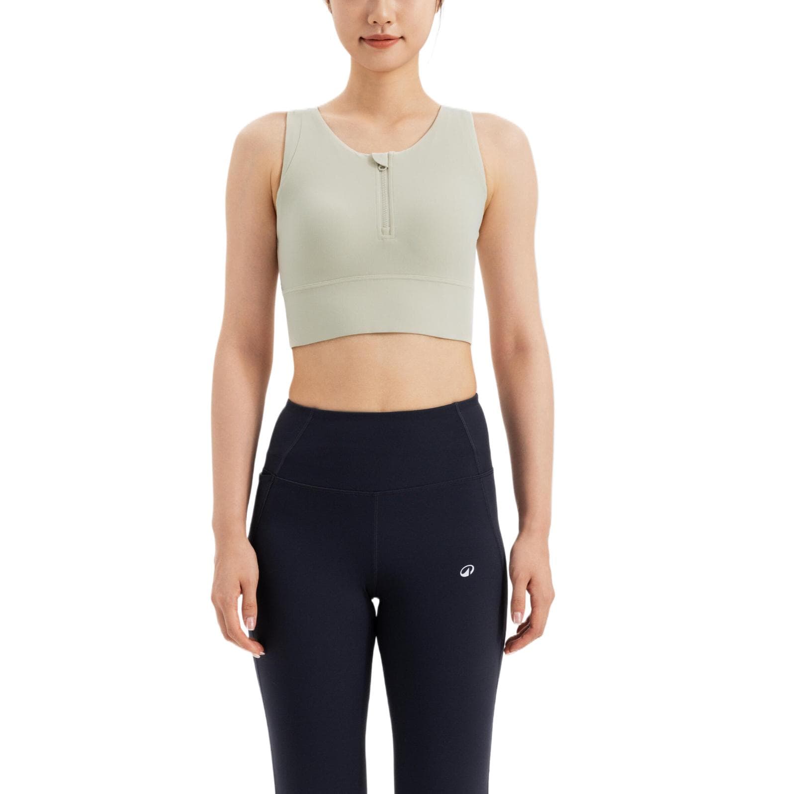 DECATHLON Спортивное белье Женское Светло-белое Лаймово-серое - изображение 1