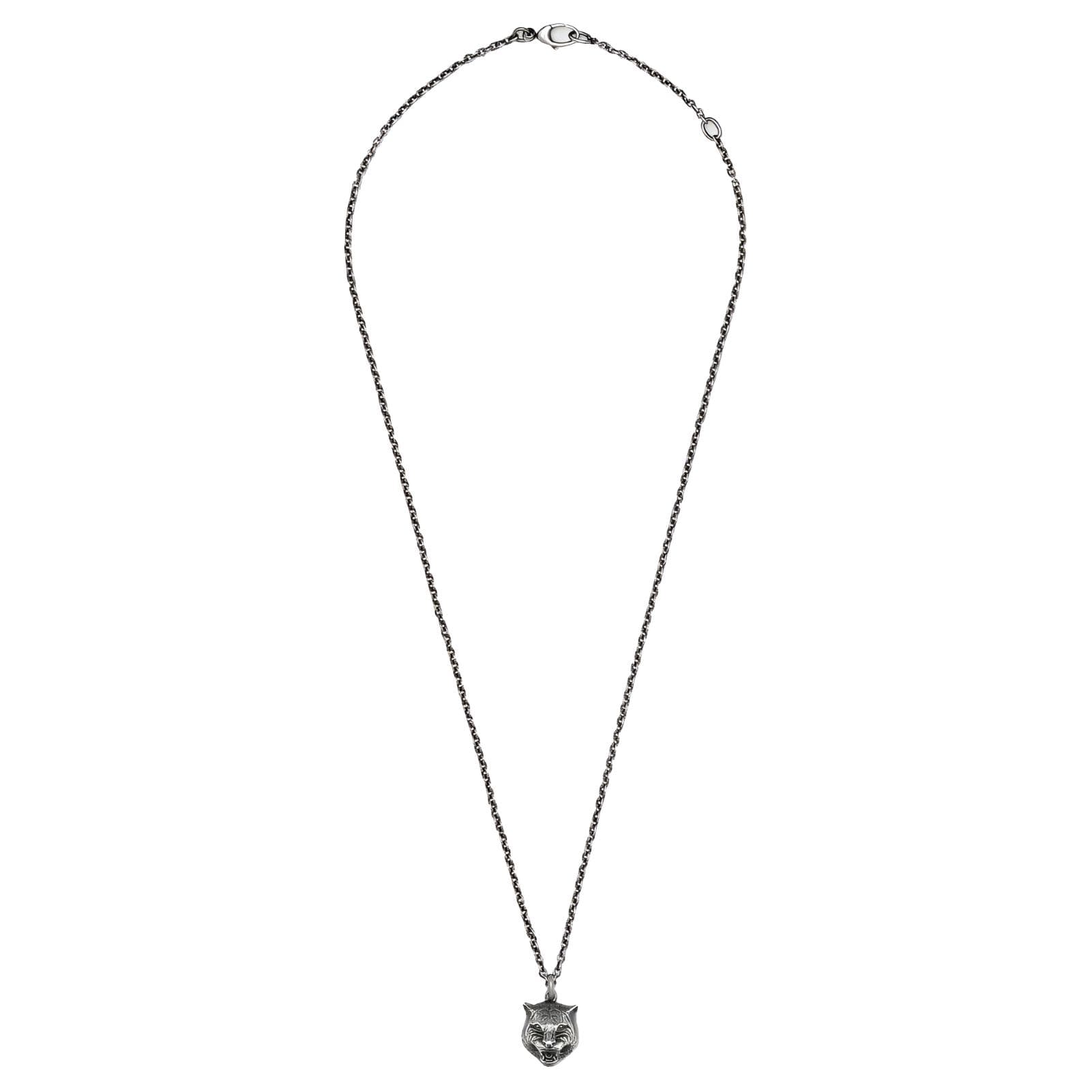 Ожерелье Gucci Tiger Head Pendant Necklace - изображение 2