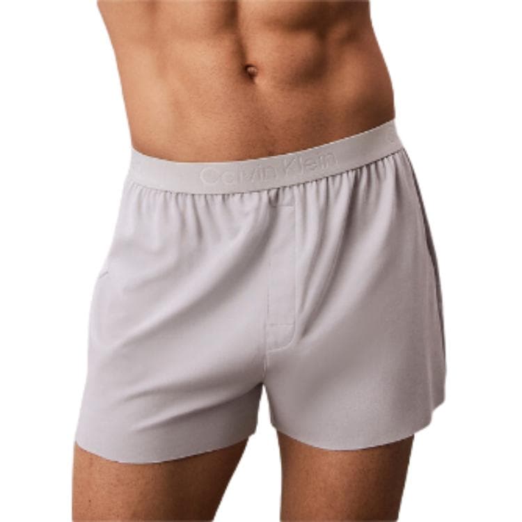 Трусы Calvin Klein Мужское нижнее белье 1 упаковка серый и белый - изображение 1
