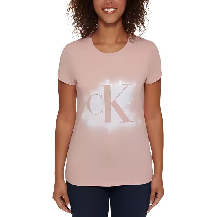 Футболка Calvin Klein T-рубашка женская розовая - изображение 1