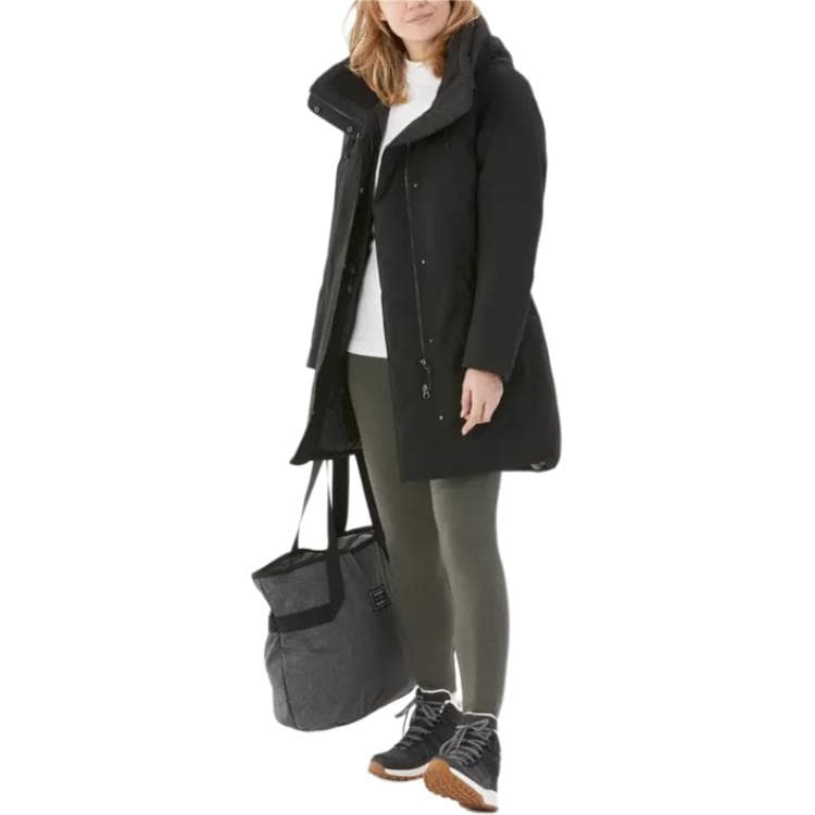 DECATHLON SH500 QUECHUA ПАРКА Пальто Женское Черное - изображение 1