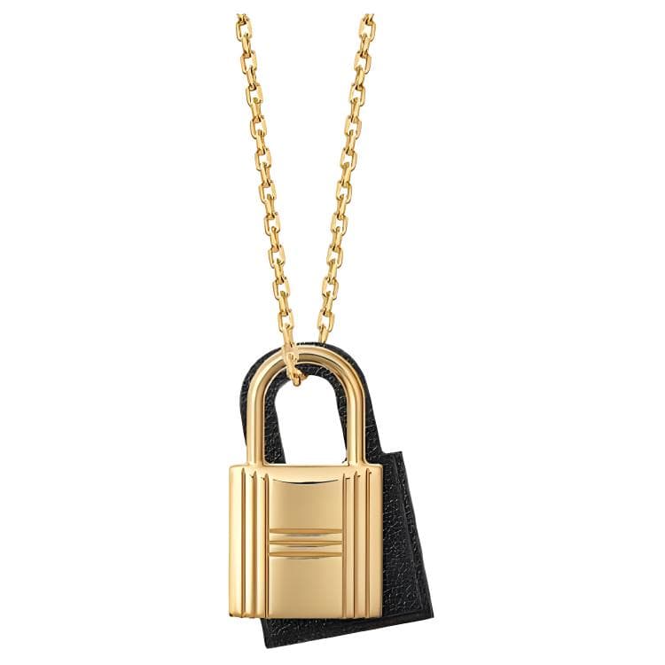Ожерелье Hermes O'Kelly Pendant Necklace Black Gold - изображение 1