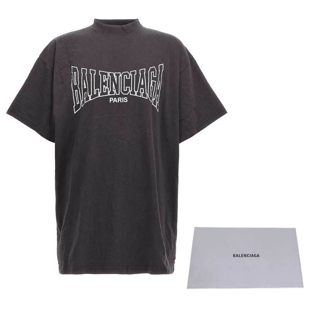 Футболка Balenciaga T-рубашка Стандартная Мужская Черная - изображение 9