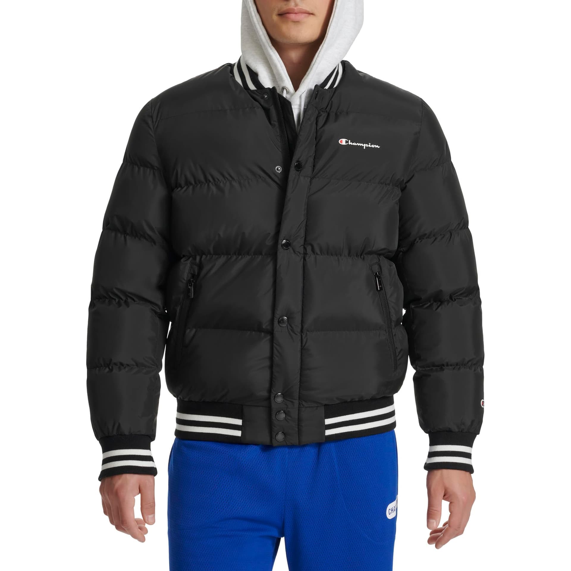 Зимняя куртка Champion FW24 Пуховик Мужской Черный - изображение 1