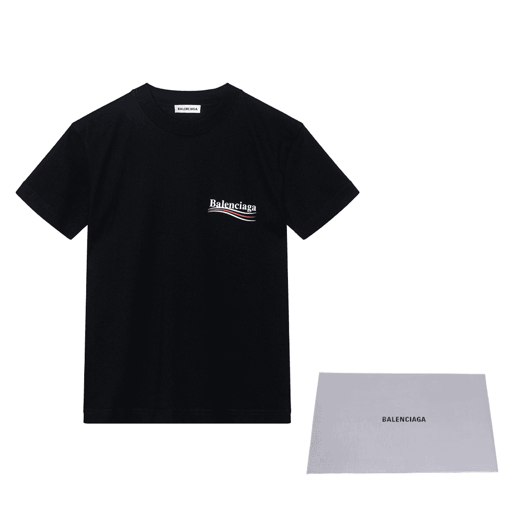 Футболка Balenciaga Logo Print T-Shirt Black - изображение 6