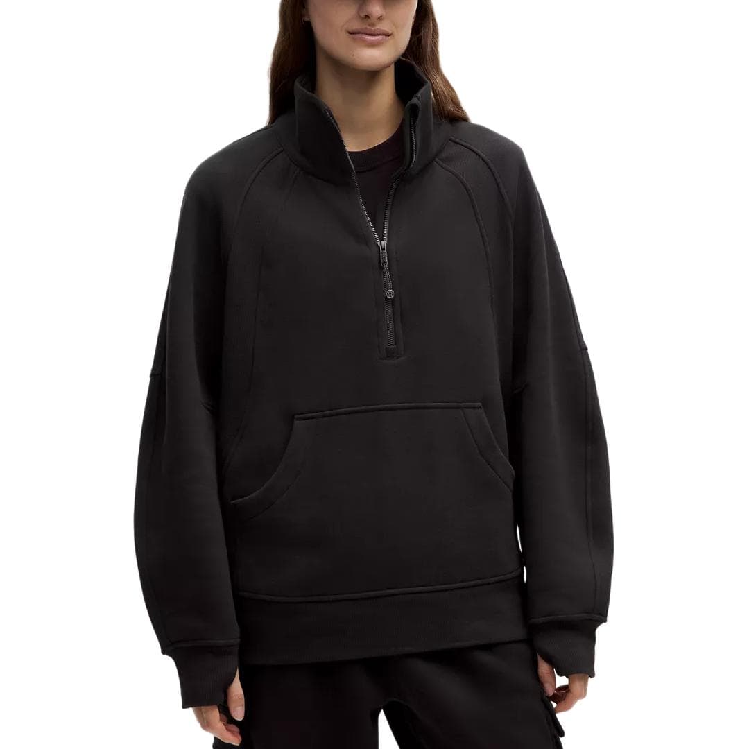 Худи lululemon Scuba Oversized SS25 Funnel-Neck Half Zip Long