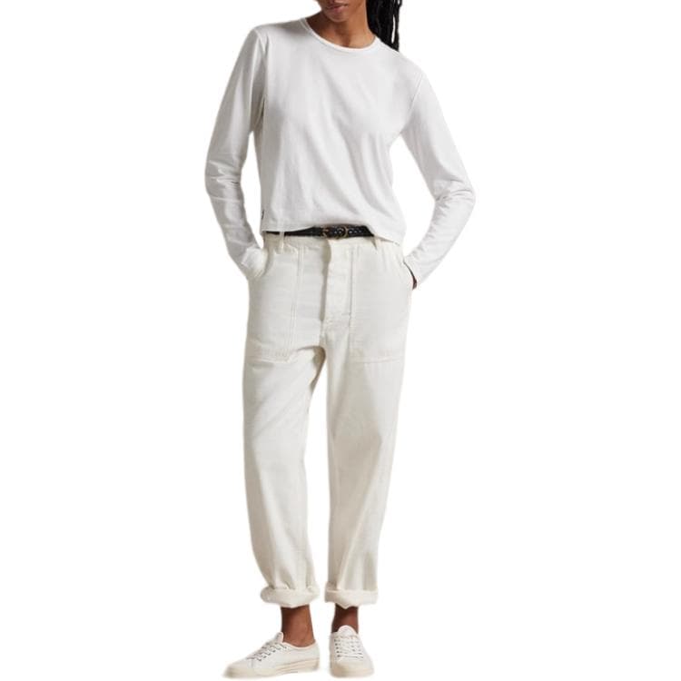 Штаны Polo Ralph Lauren SS25 Повседневные брюки Women's White - изображение 1