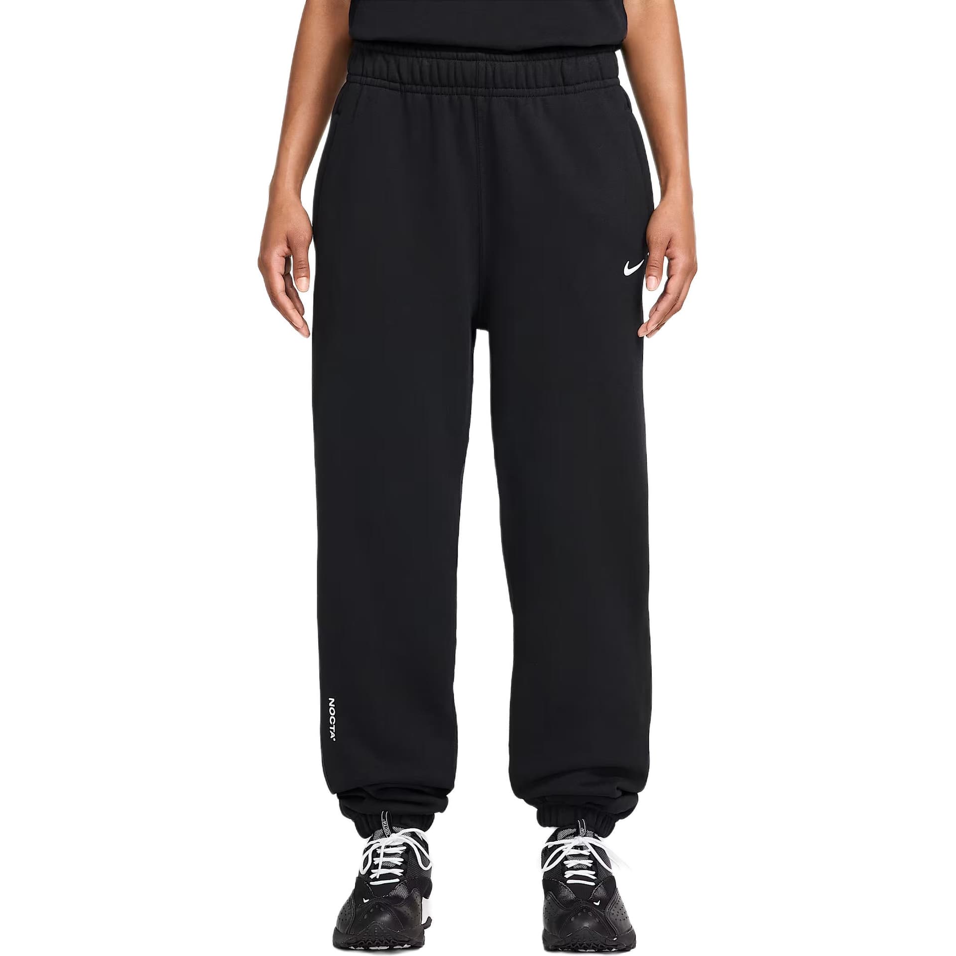 Штаны Nike x Nocta Коллаборация Swoosh FW25 Флис Свободный покрой Мягкий Повседневный С флисовой подкладкой - изображение 1