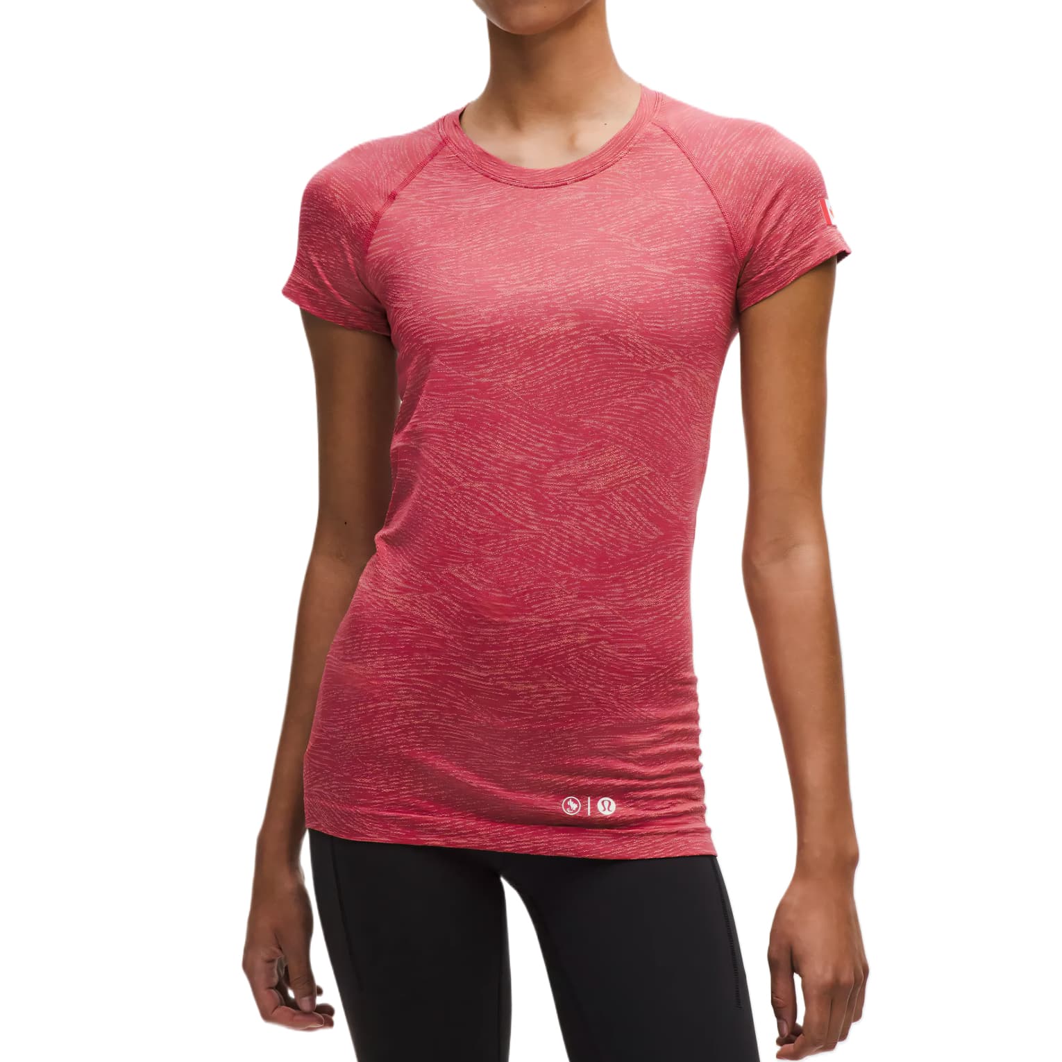 Футболка Lululemon Team Canada WVLA VNTR (WAVES Blush Coral Vintage Model Pink) Женские Футболки - изображение 1