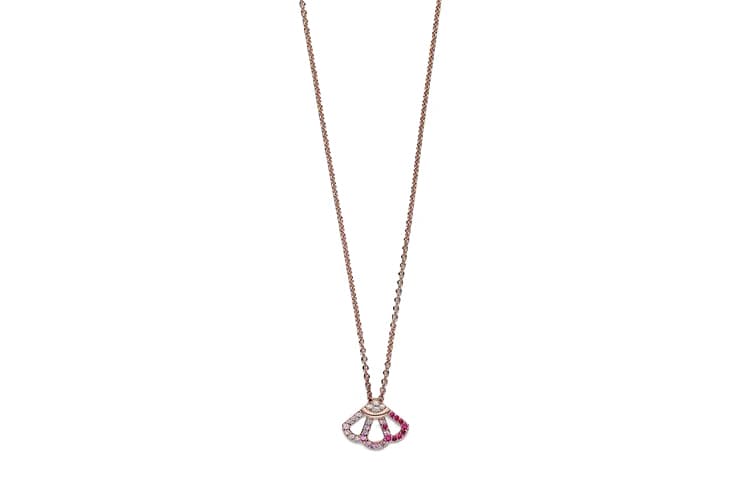 Ожерелье Pandora Fan Pendant Necklace Pink - изображение 3