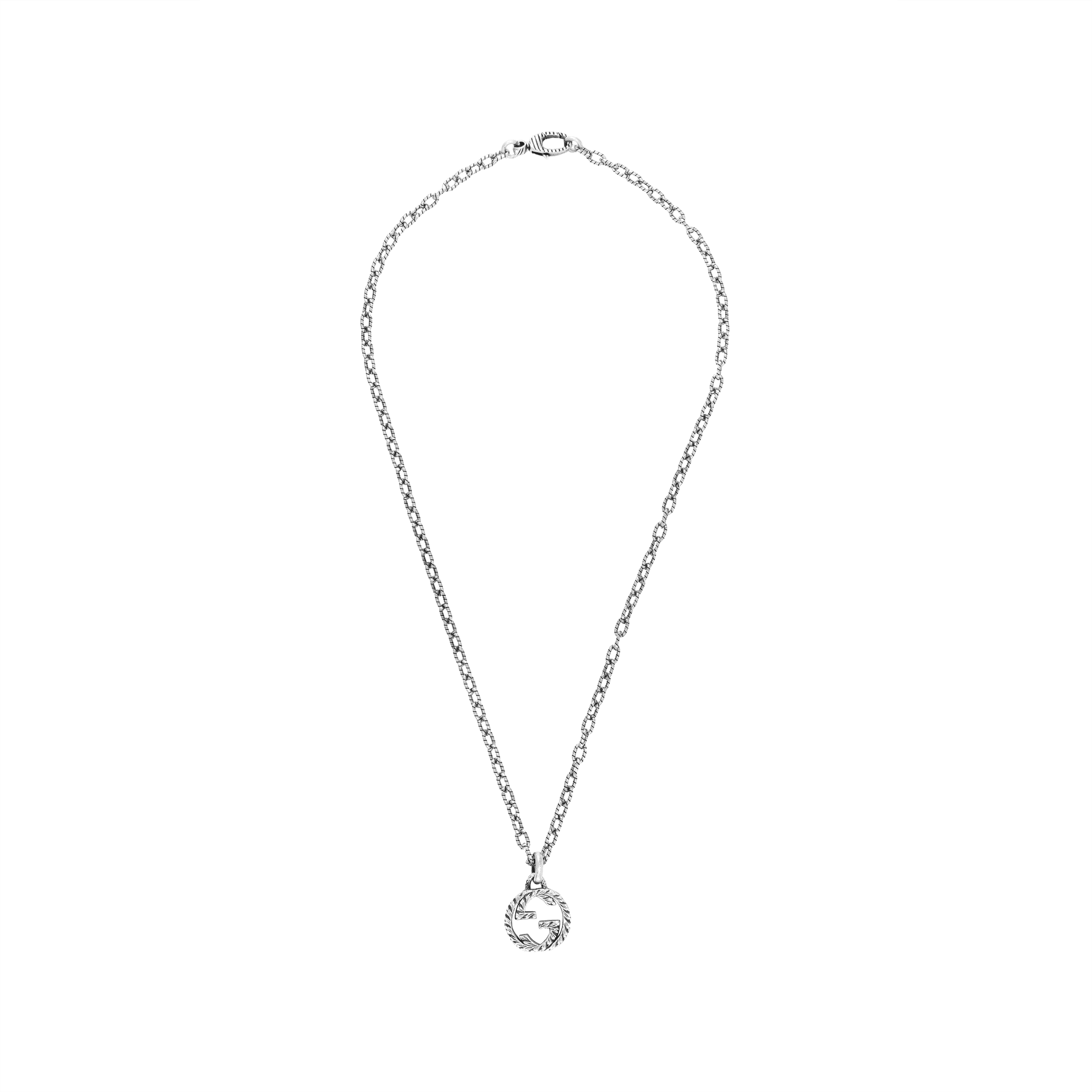 Ожерелье Gucci Interlocking G Silver Necklace - изображение 2