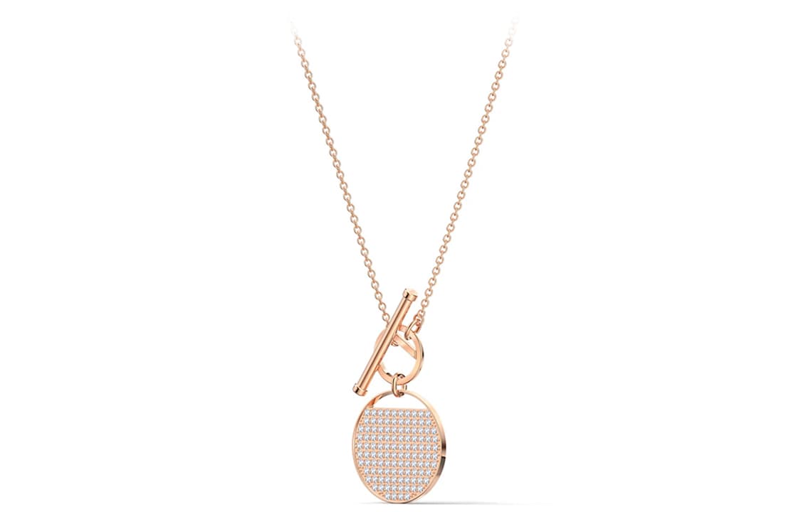 Ожерелье Swarovski Tennis Racket Necklace Rose Gold - изображение 2