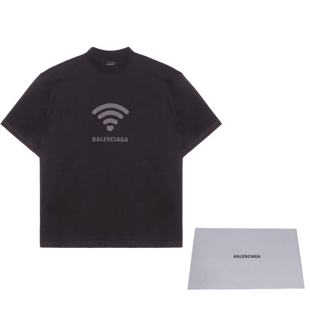 Футболка Balenciaga Balenciaga 520 SS24 WIFI LogoT - изображение 9