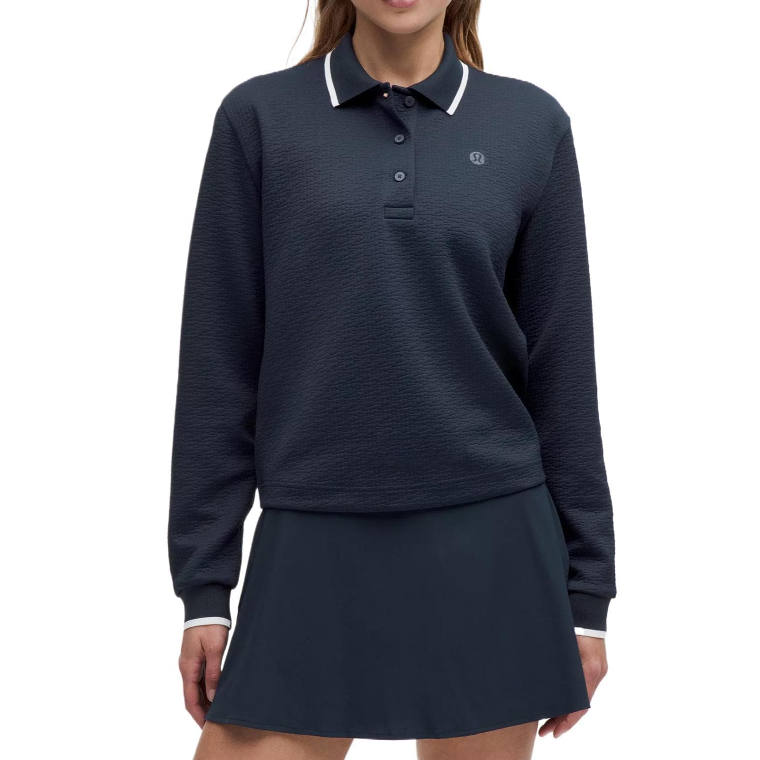Lululemon TexturedLong Рукав Поло Женские - изображение 2