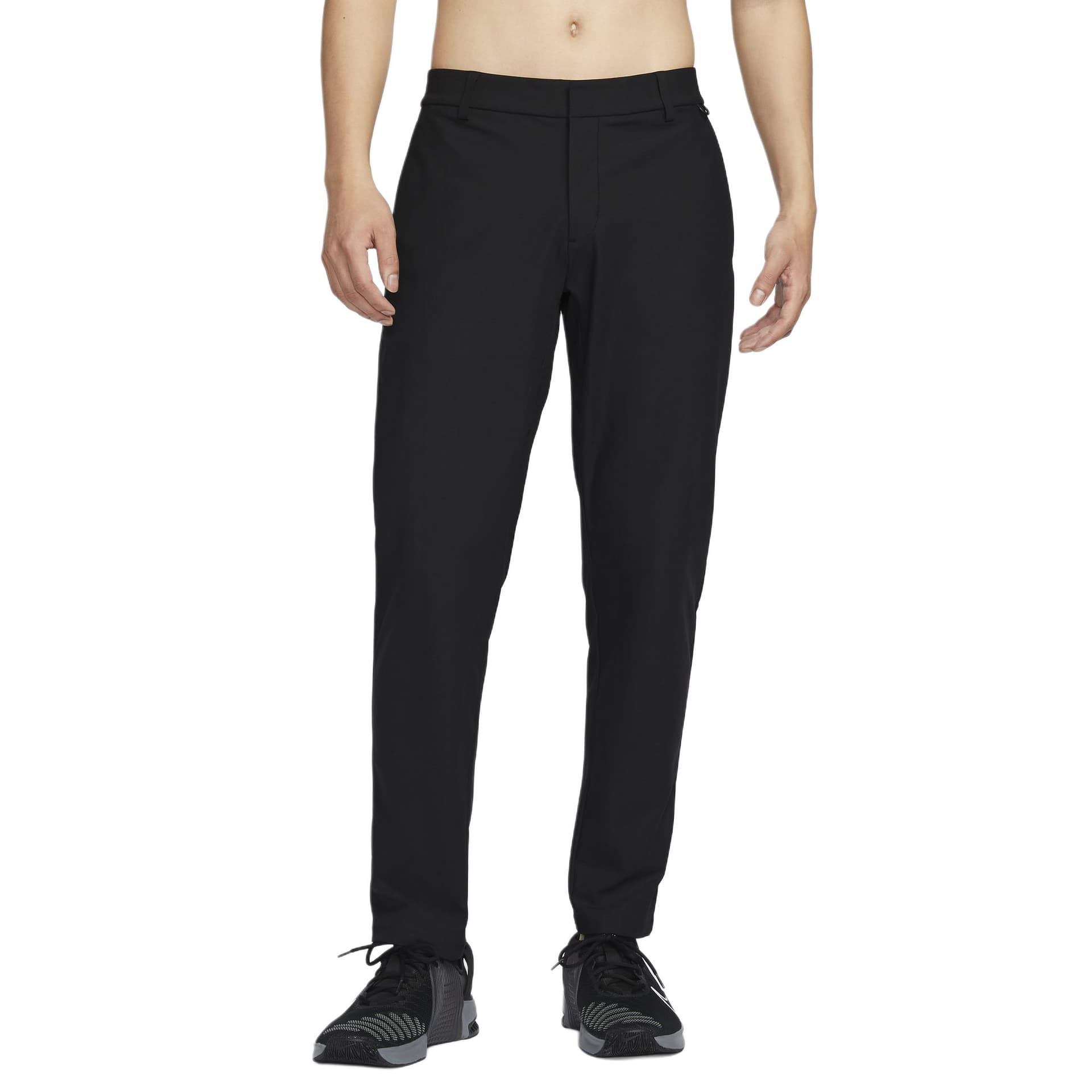 Штаны NIKE Dri Fit Спортивные трикотажные штаны Мужские Черный Черный Темный дымчатый серый - изображение 1