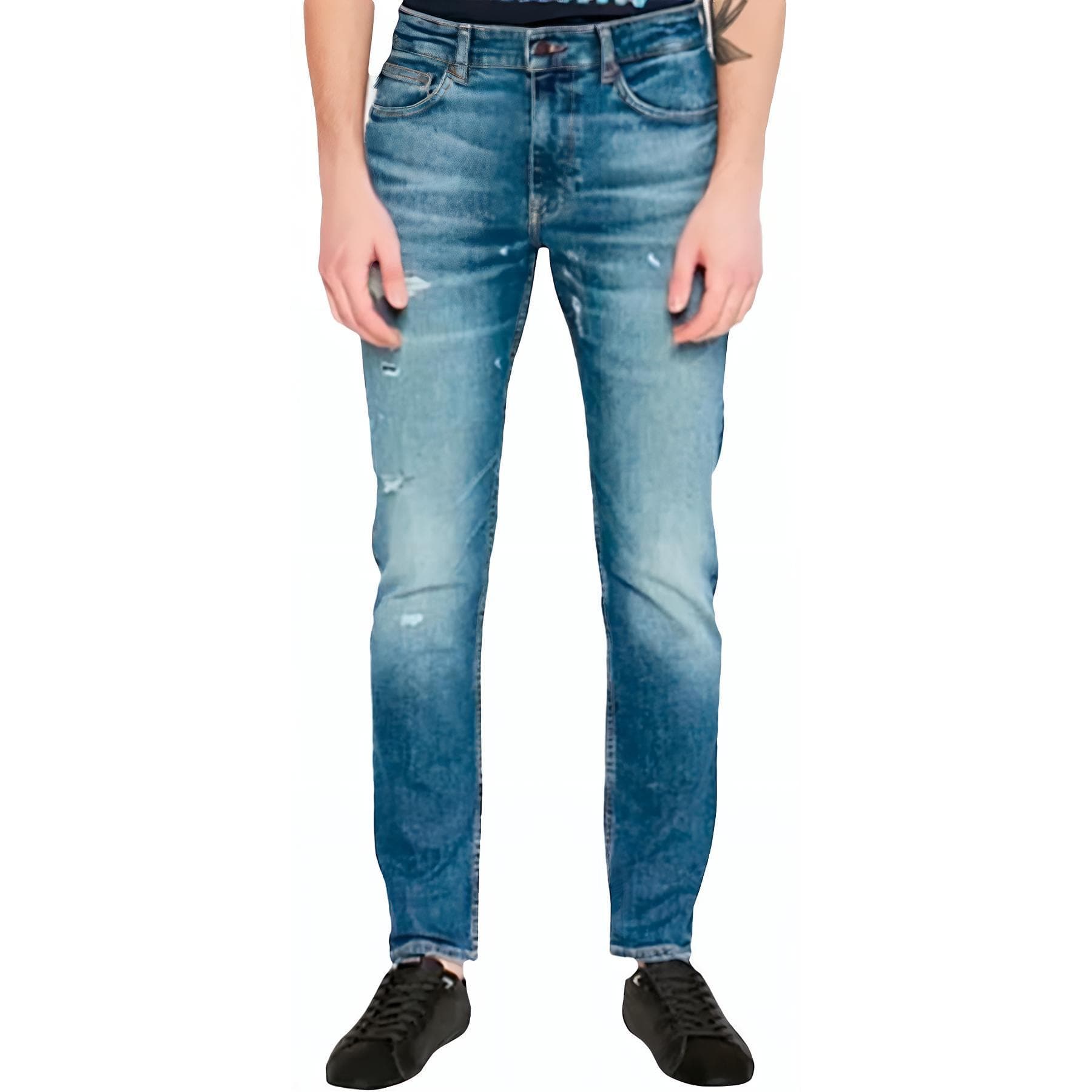 Штаны Hugo Boss Blue Men's Jeans Hugo Boss Синий Мужской Джинсы - изображение 1