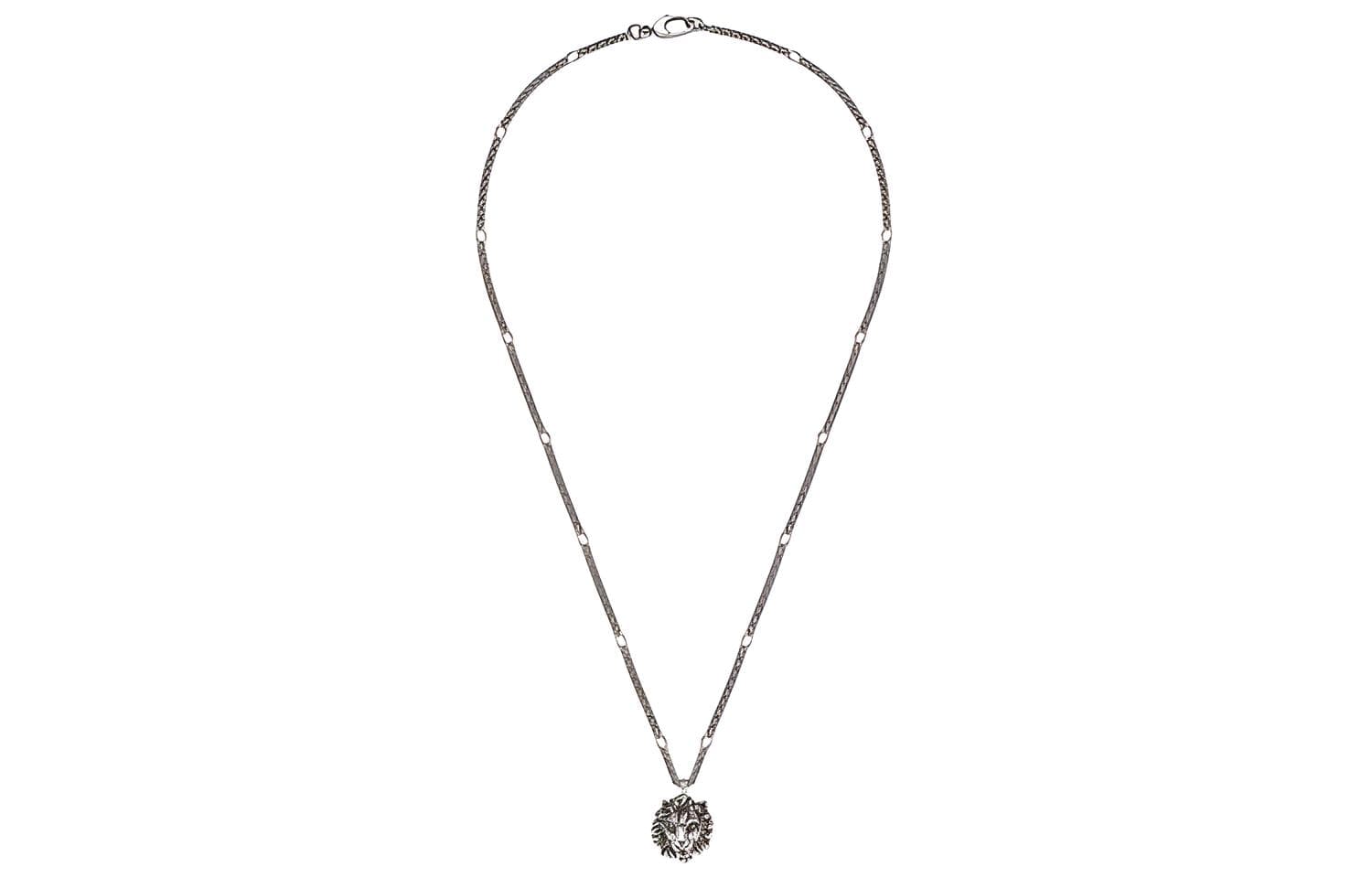 Ожерелье Gucci Lion Head Pendant Necklace - изображение 2