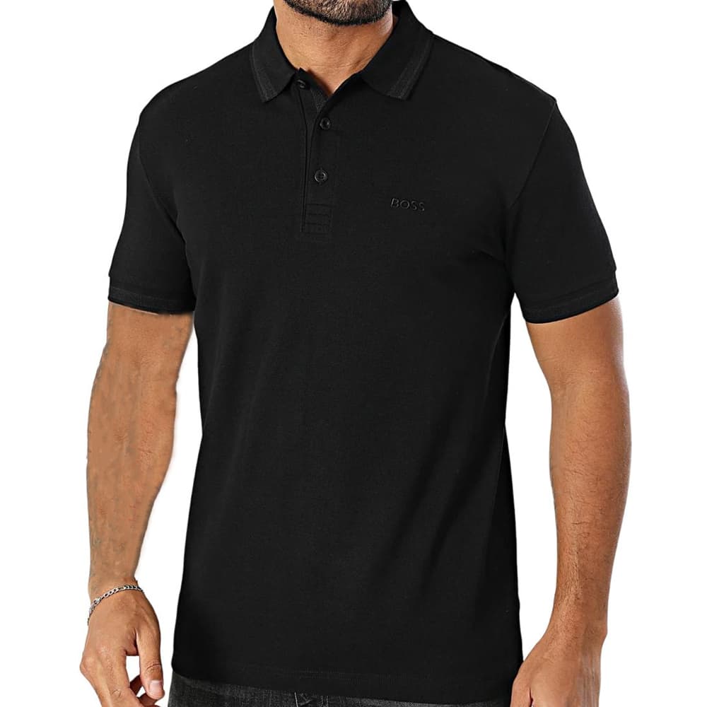 Поло Hugo Boss SS25 Поло Мужское Черное - изображение 1