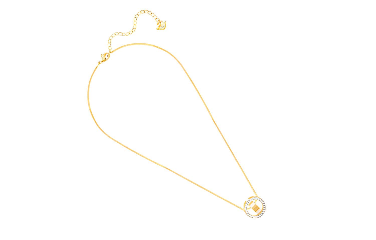 Ожерелье Swarovski Hollow Necklace Gold - изображение 3