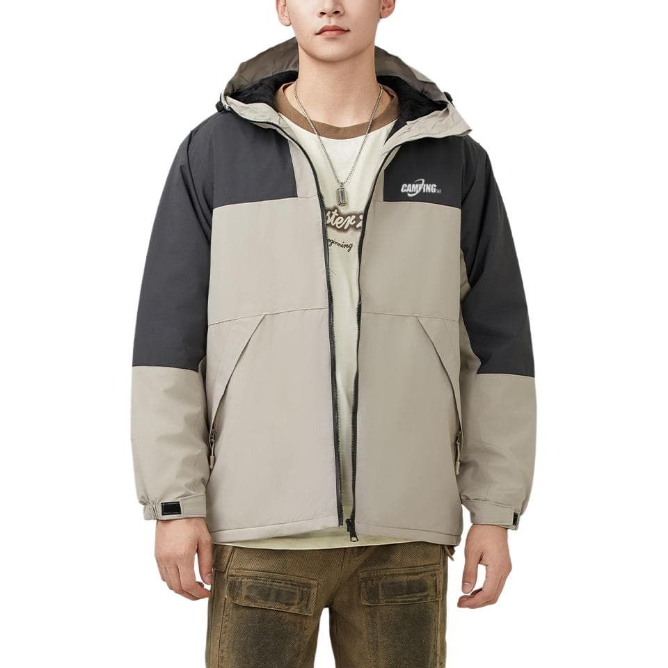 Куртка 361° Outdoor Collection Удобная Повседневная Минималистская С капюшоном и Флисовой подкладкой Куртки и Пальто Мужской - изображение 1
