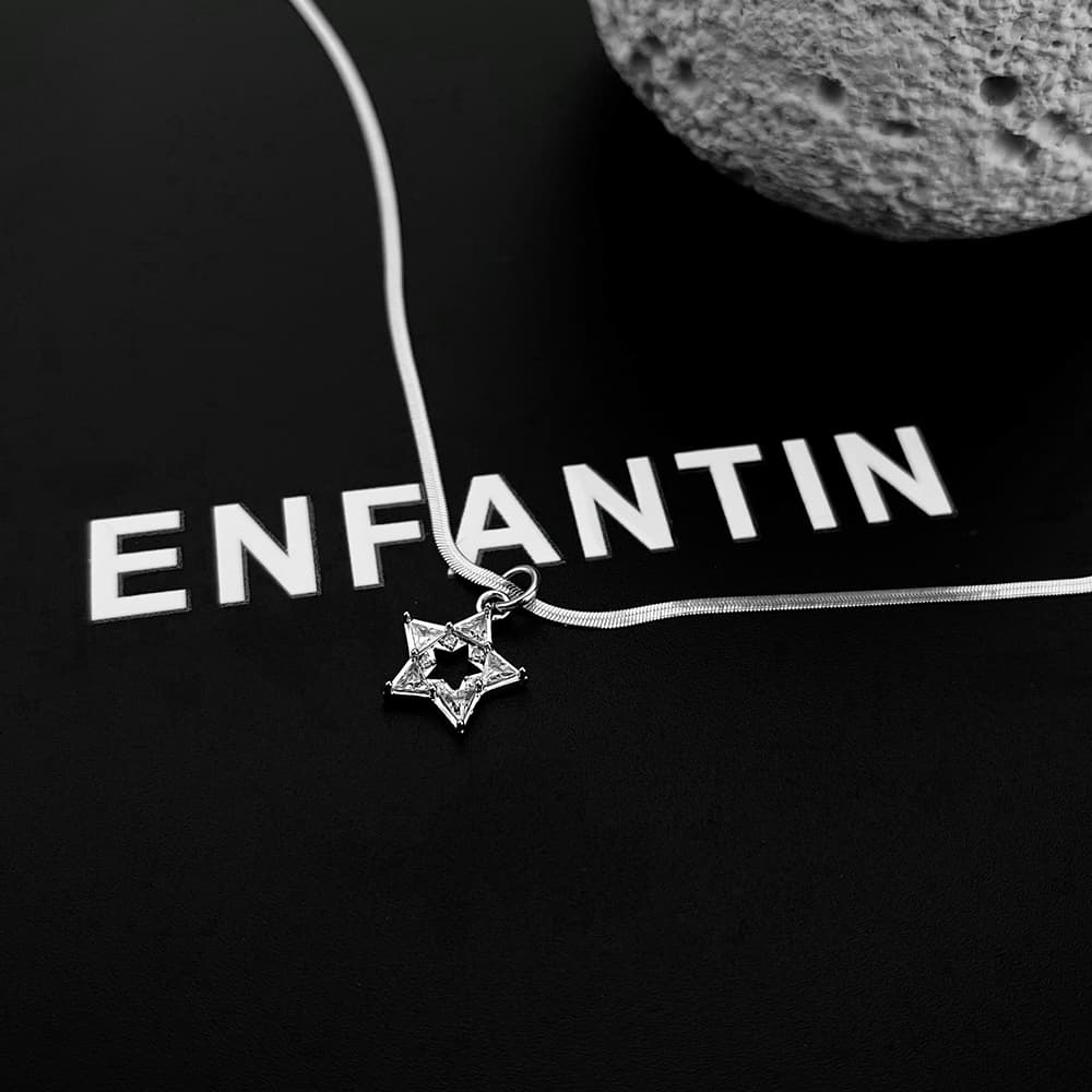 Ожерелье ENFANTIN Титановые стальные цепочки и ожерелья унисекс - изображение 2